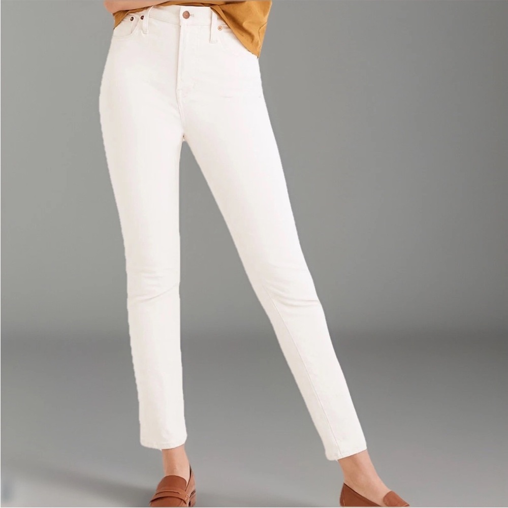 MADEWELL The Perfect Vintage Jean SZ 29 High Rise VTG Canvas White Tapered Leg